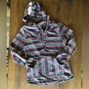Roxy Striped Poncho
